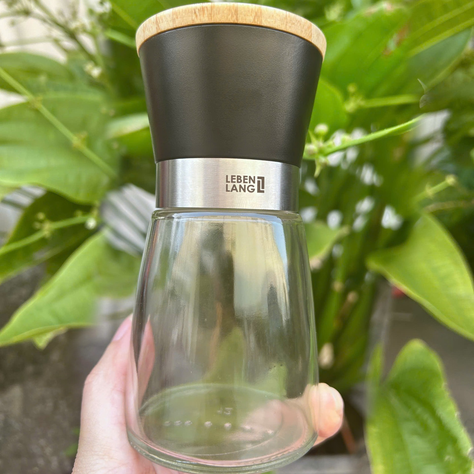 Dụng cụ xay tiêu cầm tay thủy tinh Lê Bên Làng LBL9595 dung tích 170ml nhỏ gọn tiện lợi