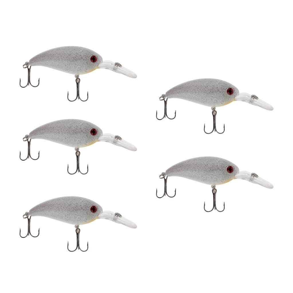 5pcs Minnow Fishing Lures, 3D Eyes Artificial Hard Bait, for Saltwater Freshwater