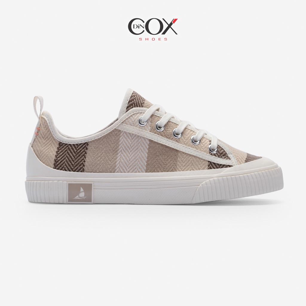 Giày Sneaker Bata Vải Canvas Nữ Dincox C20 Covi Brown Thời Trang Chính Hãng