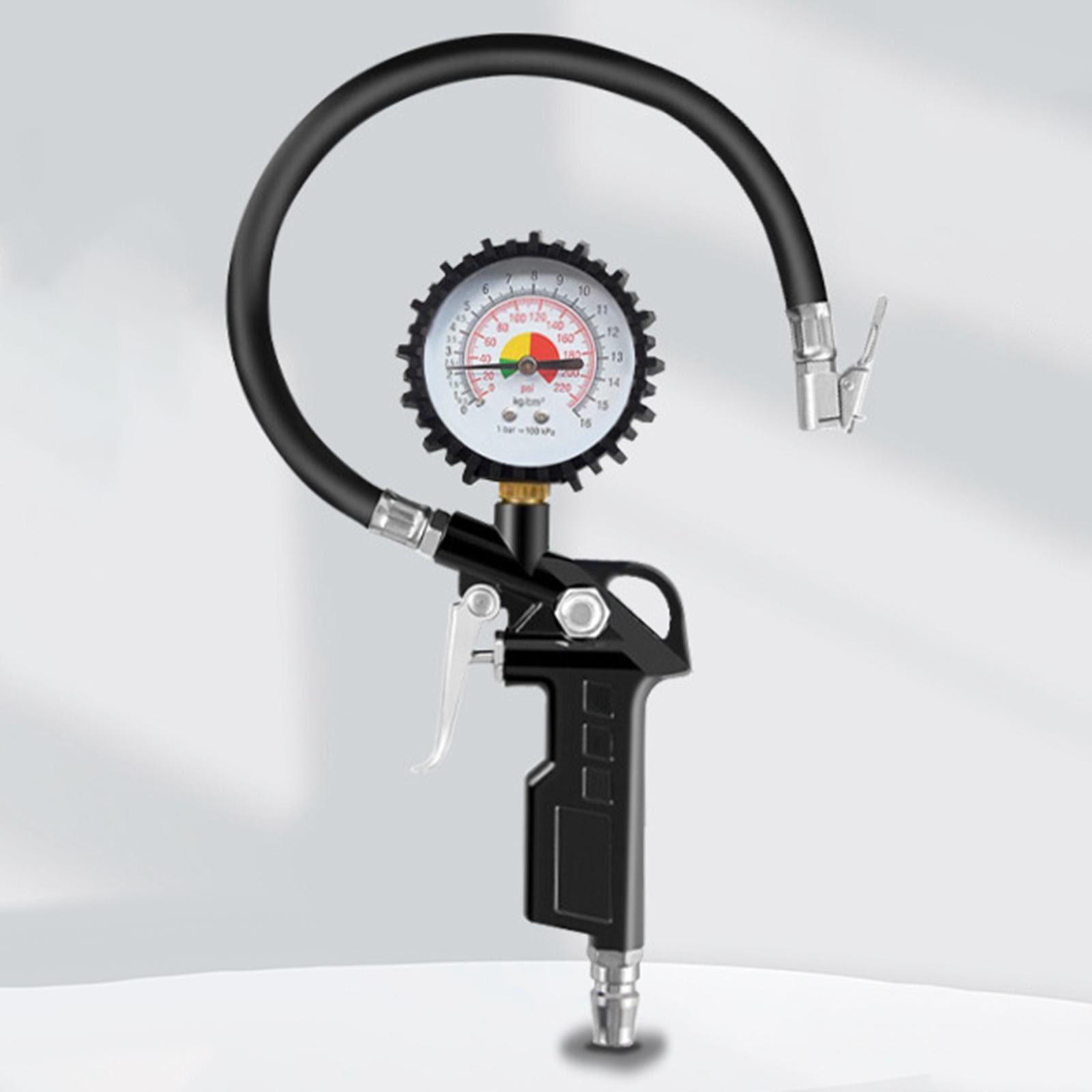 Universal Tire Pressure Gauge Meter Long Tube Measurement Tool Portable High Precision Handheld Tyre Air Pressure Tester for SUV Car RV