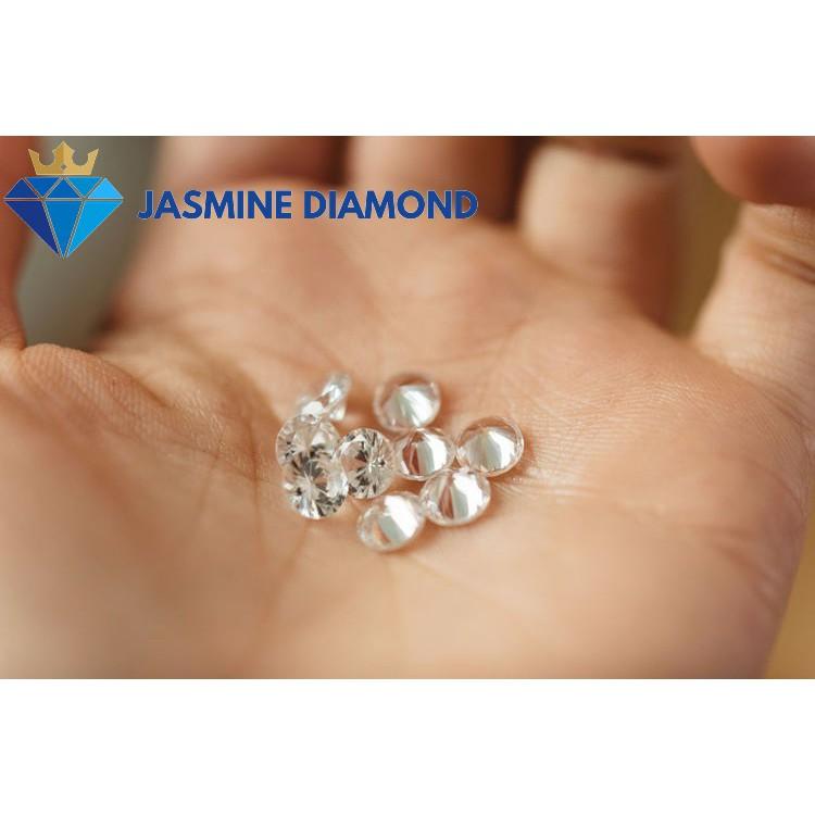 Kim cương nhân tạo Mỹ Moissanite cỡ nhỏ