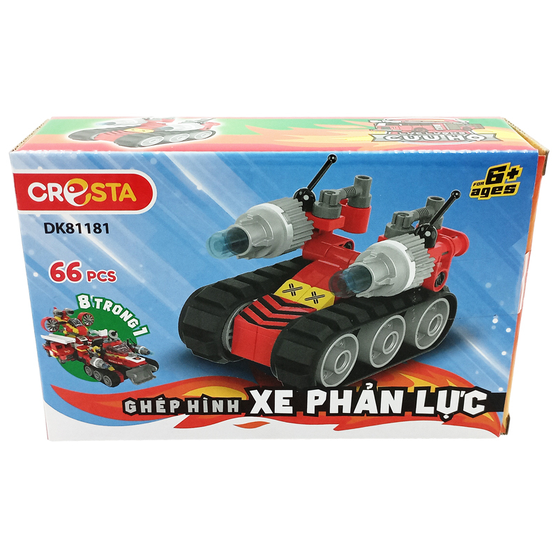 Đồ Chơi Lắp Ráp Lực Lượng Cứu Hộ: Xe Phản Lực - Cresta DK81181 (66 Chi Tiết)