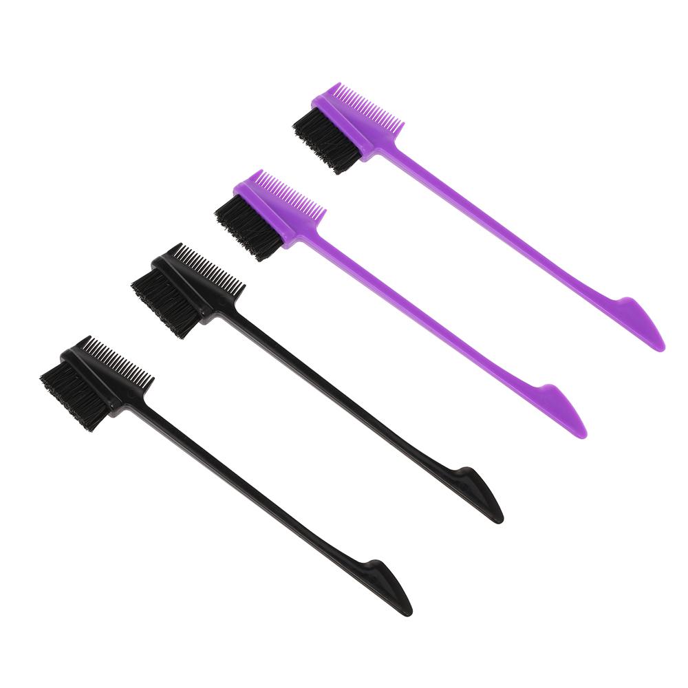 Set 4 cọ, lược trang điểm lông mày và lông mi thiết kế hai đầu