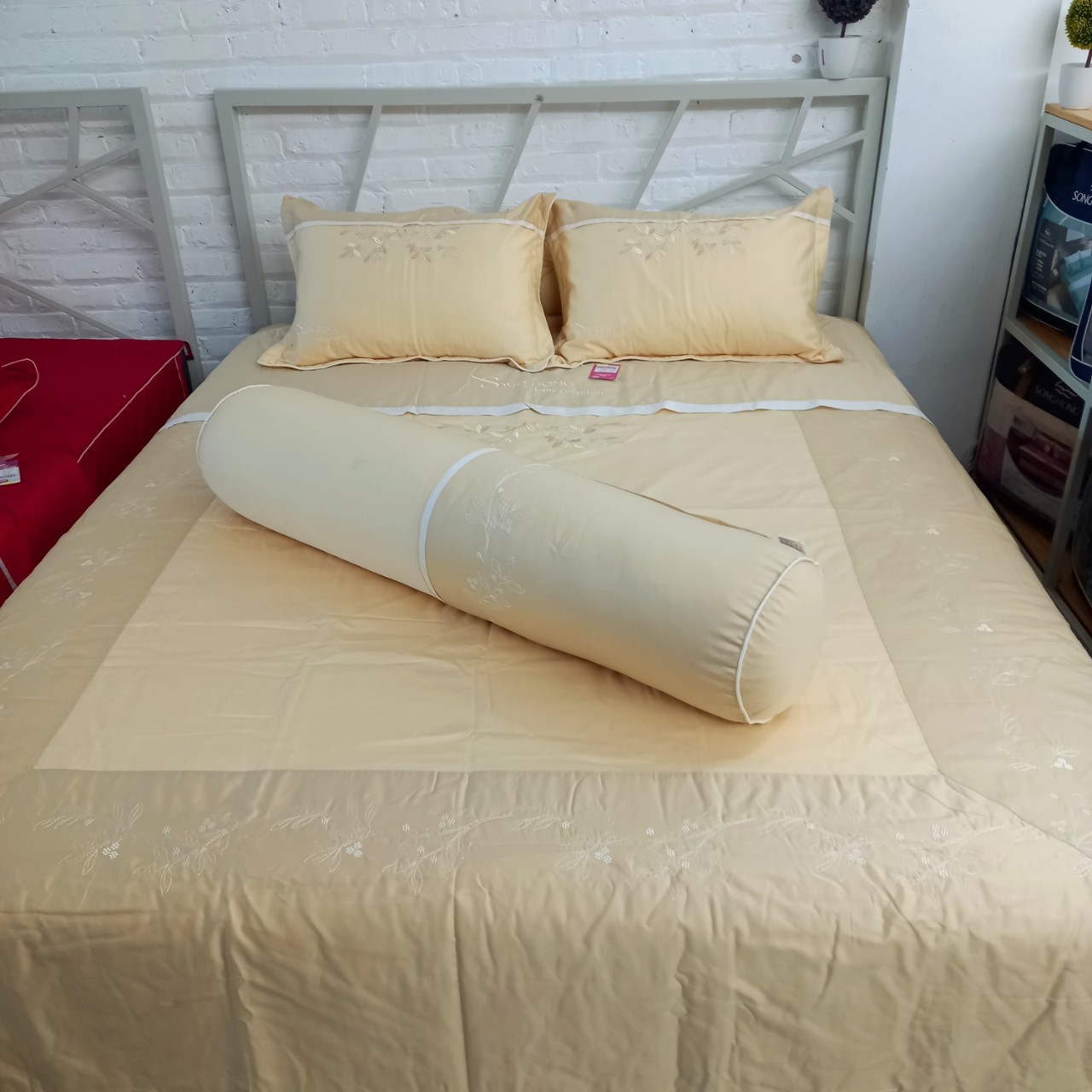 Bộ chăn ga gối cao cấp Sông Hồng H17048