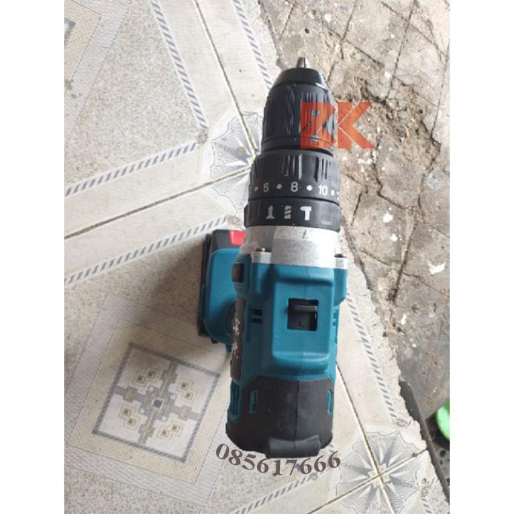 Bộ máy khoan pin makita 36V có búa khoan tường - pin khủng 10 cell - không chổi than - tặng ngay mũi khoan - có bảo hanh