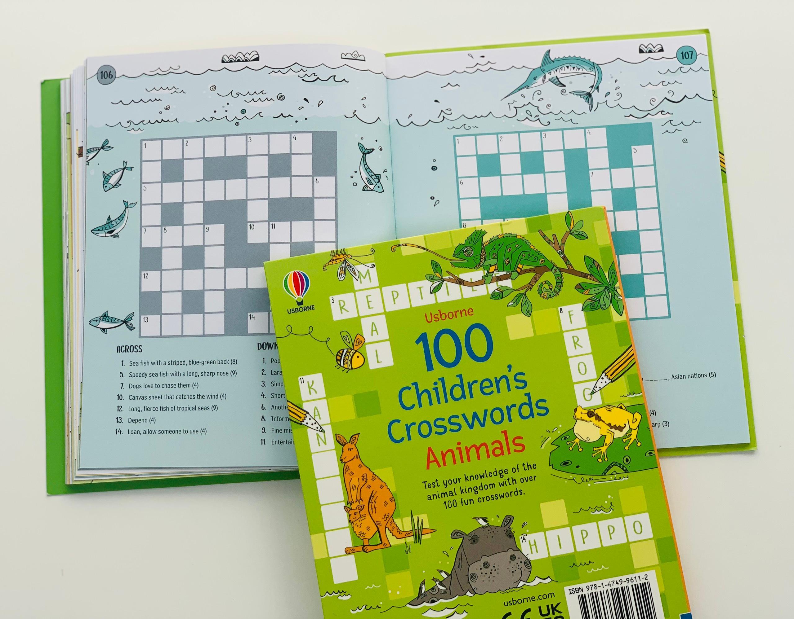 100 Children's Crosswords: Animals