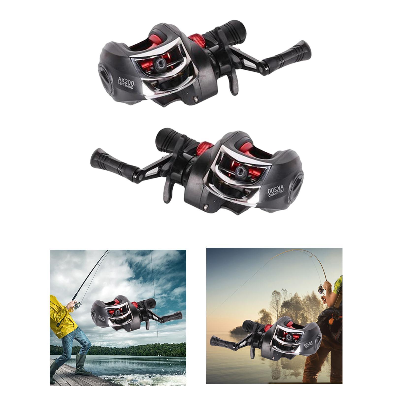 2x 7.2:1 Gear Ratio High Fishing Reel Reel Drag 12 Level Brake Saltwater and Freshwater