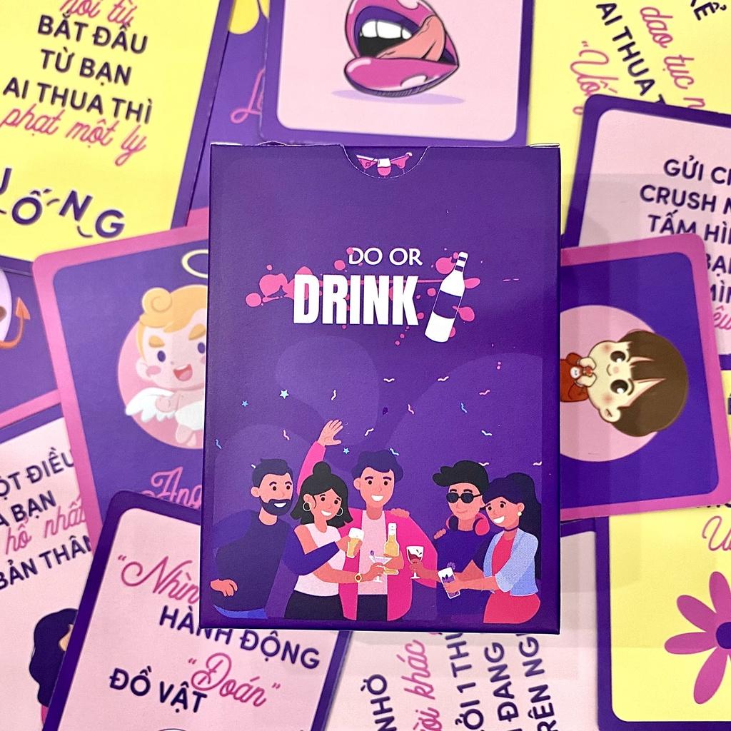 Bộ bài Uống Đê &quot;Do or Drink&quot; Drinking game uống rượu 86 lá cơ bản, 60 lá mở rộng cho nhóm bạn, cặp đôi trong bữa nhậu