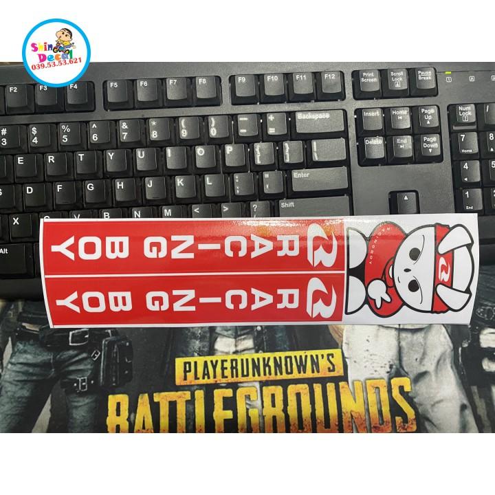 Tem dán phuộc xe máy racing boy