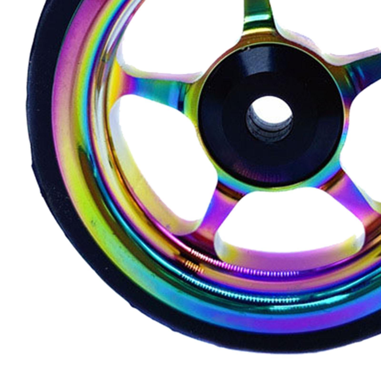 2-4pack Easy Wheel for Folding Bike EZ Wheels Wheel Easywheel Colorful