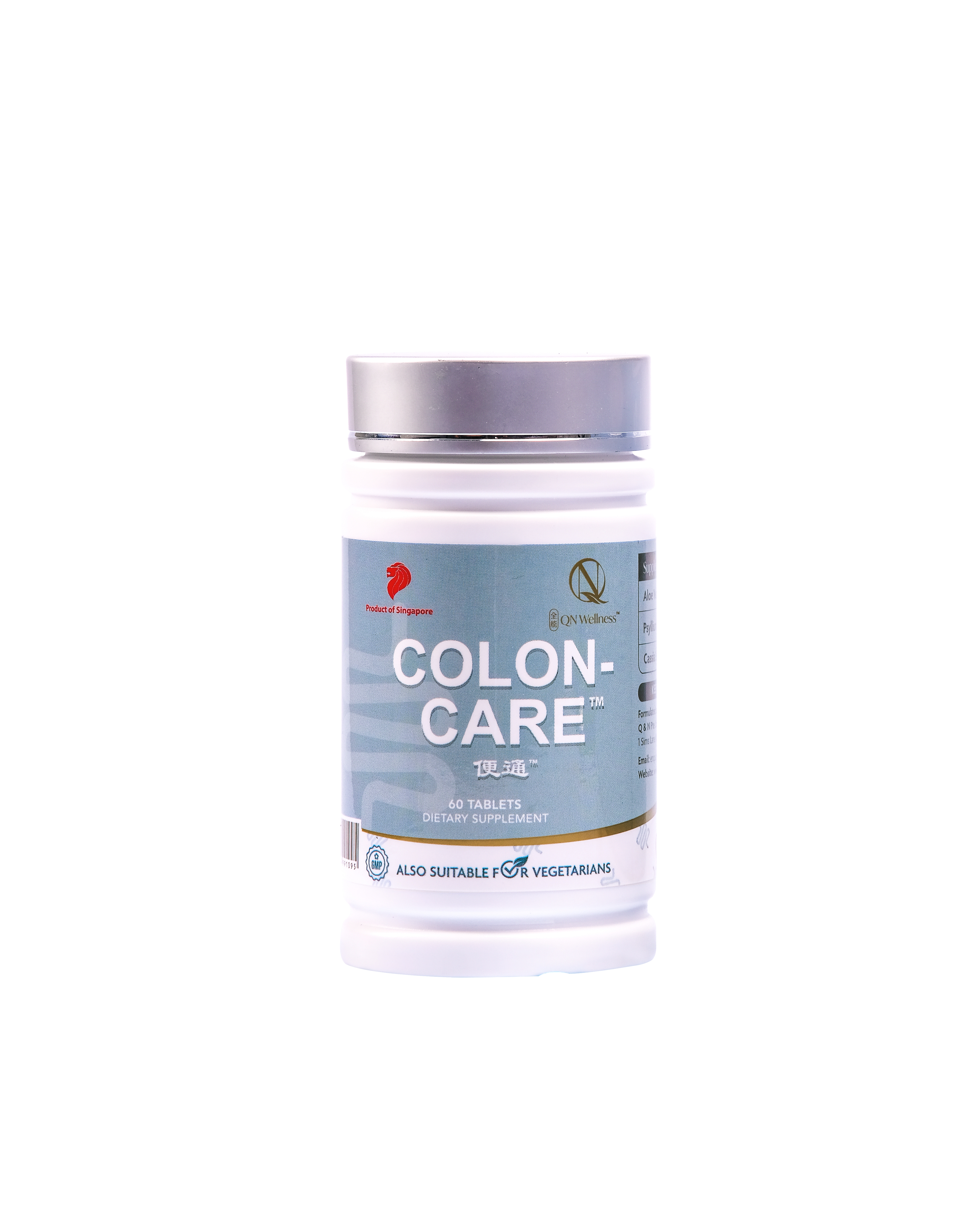 Viên Uống Bổ Sung Colon Care QN Wellness Chiết Xuất Lô Hội, Hạt Mã Đề & Hạt Cassia Hỗ Trợ Đường Ruột, Bổ Sung Chất Xơ, Cải Thiện Trao Đổi Chất - Hộp 60 Viên