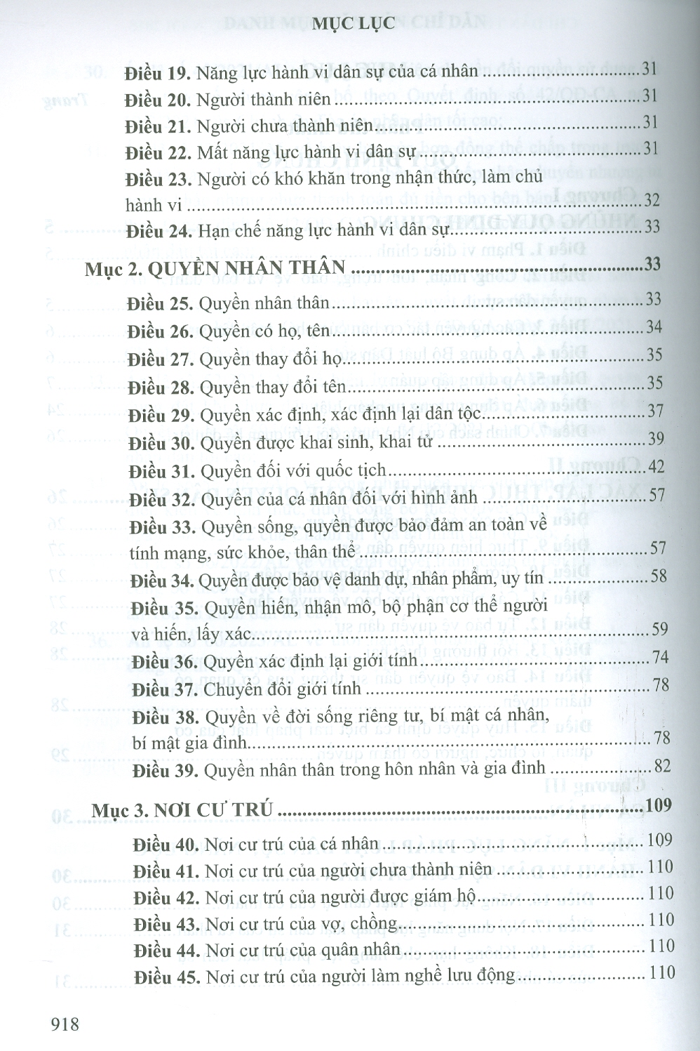 Chỉ Dẫn Tra Cứu, Áp Dụng Bộ Luật Dân Sự Năm 2015