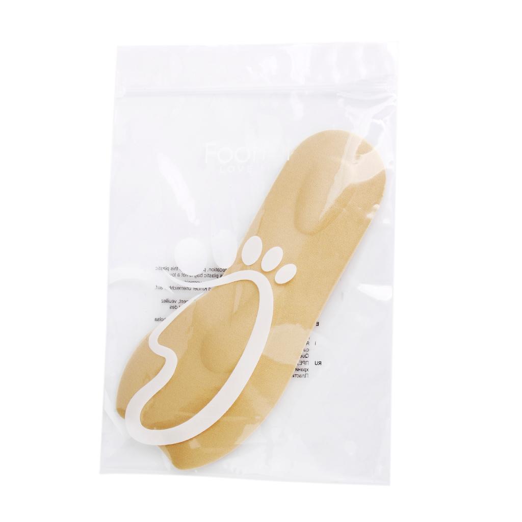 Elastic Memory Sponge Arch Support 3/4 Length Massage Insoles Beige