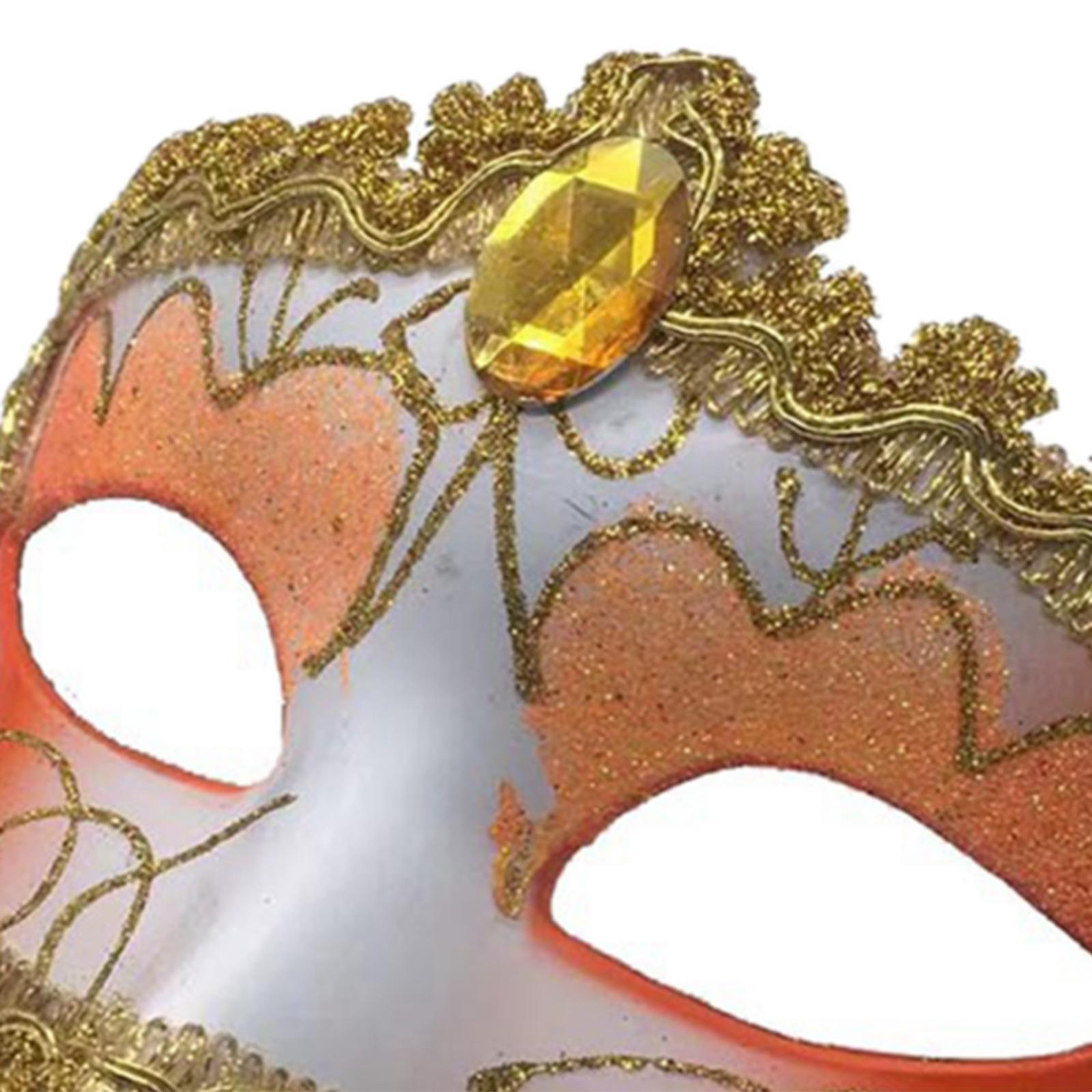 2x Fox Half Face Mask Costume Cosplay Masquerade Ball Mask for Party
