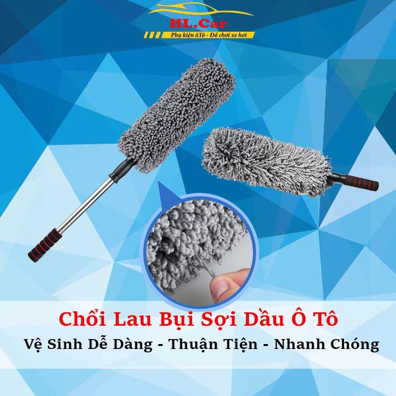 Chổi Lau Bụi Xe Ô Tô Sợi Dầu - Chổi Lau Xe Chuyên Dụng - Cán Có Thể Điều Chỉnh