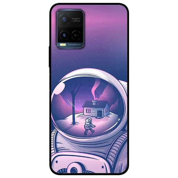 Ốp lưng dành cho Vivo Y21 - Vivo Y21s mẫu Du Hành Tím
