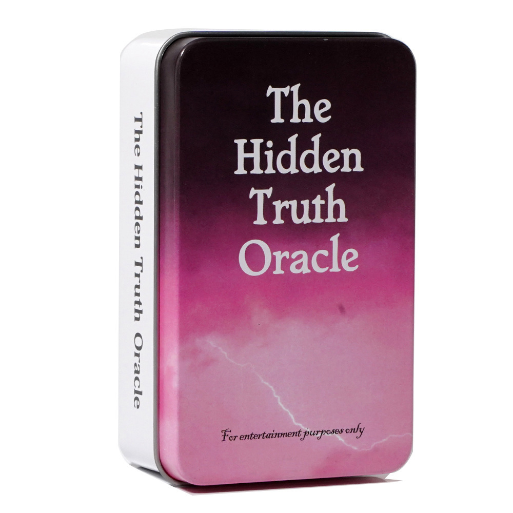 [Mạ Cạnh] Bộ Bài The Hidden Truth Oracle Hộp Thiếc Mạ Cạnh 78 Lá Tặng File Tiếng Anh Và Đá Thanh Tẩy