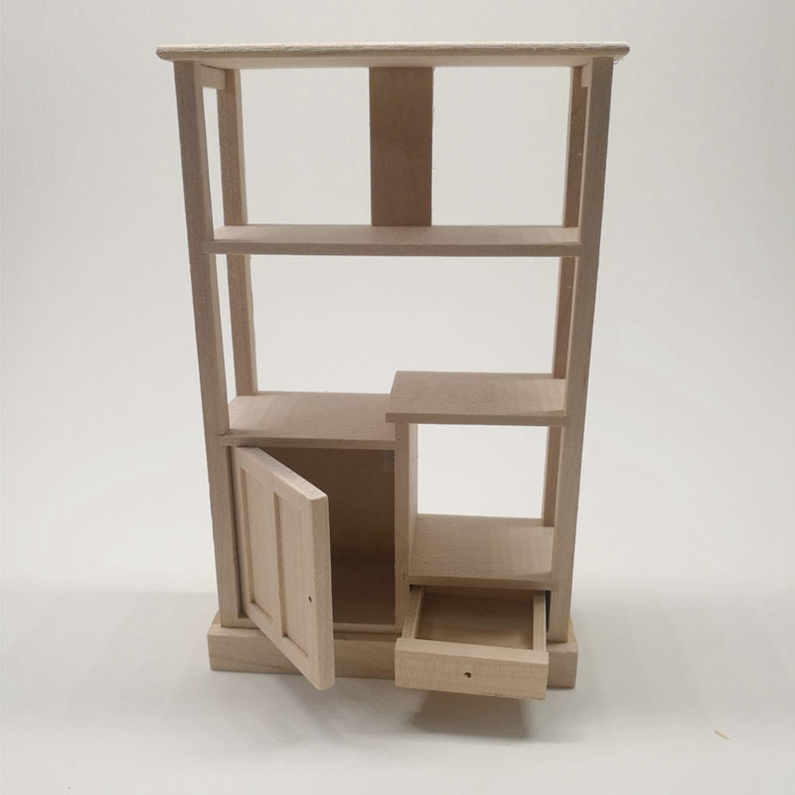 1:12 Scale Display Cabinet Toy for Dollhouse Accessories