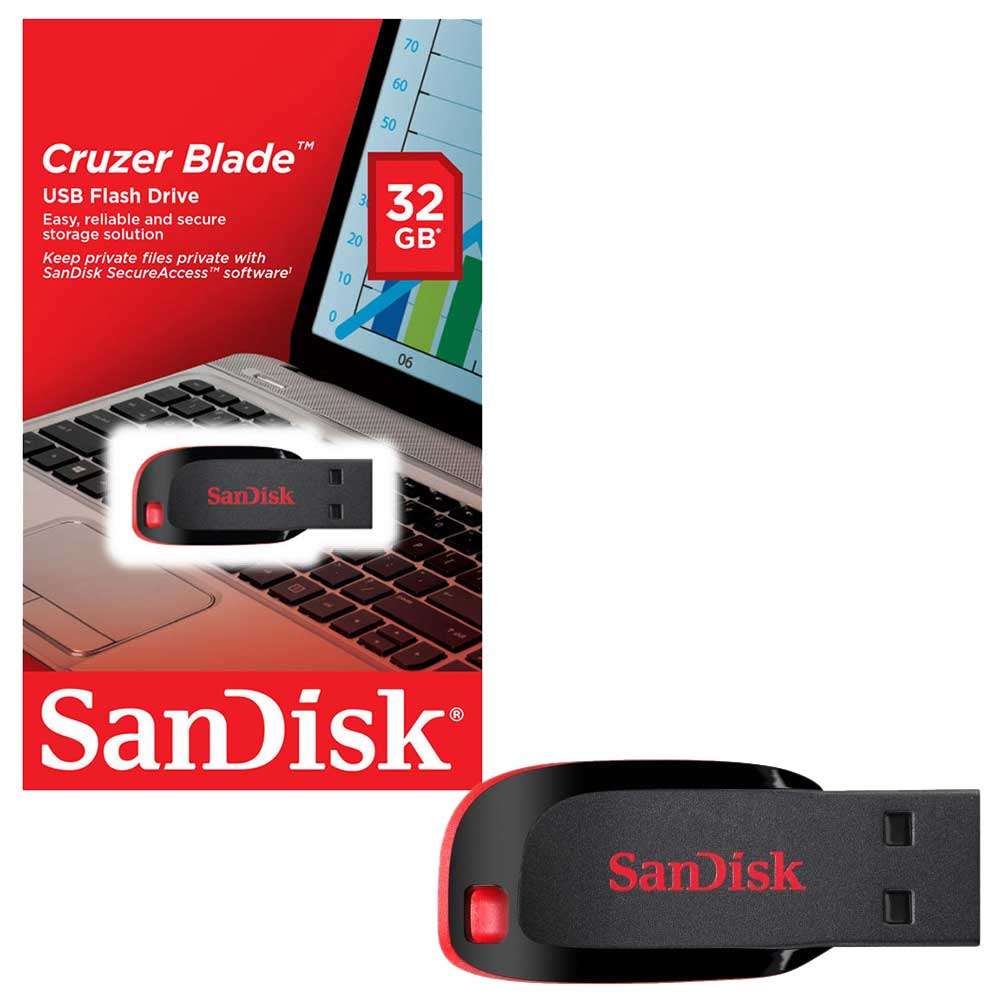 USB SanDisk Cruzer Blade usb 2.0 CZ50 32GB - Hàng Chính Hãng