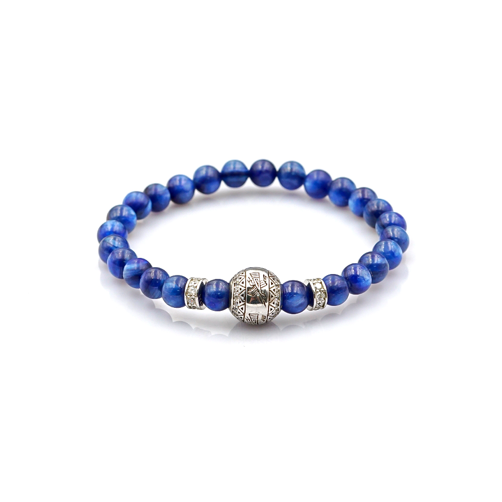 Vòng tay Kyanite 6 mm + Hạc