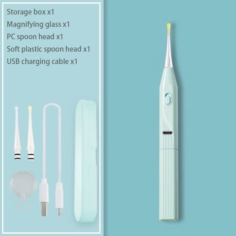 Set Dụng Cụ Lấy Ráy Tai Có Đèn Led Kèm Hộp Đựng Tiện Dụng Sử Dụng Cổng Sạc USB