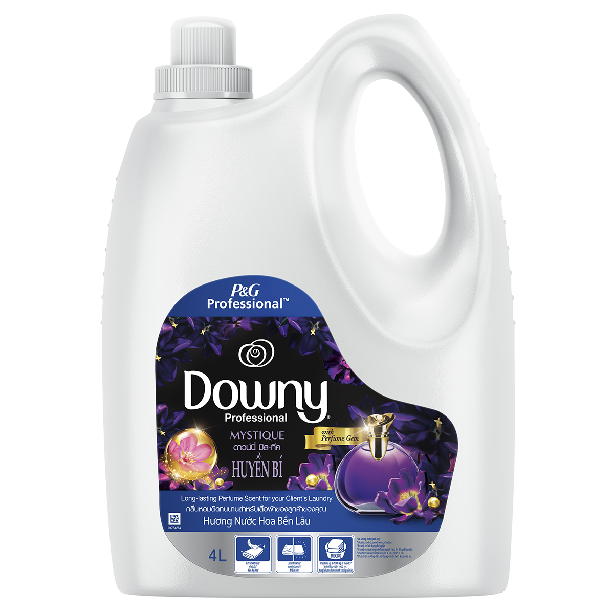 Nước Xả vải DOWNY Hương Nước Hoa Huyền Bí Chai 4L