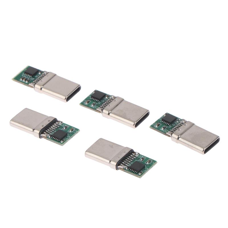 PD/QC Sạc Nhanh 9V 12V 15V 20V PD Mô-đun mồi nhử PD 2 3.0 DC Cáp Kích Hoạt USB Type-C Nam Cắm QC4 Đầu Nối Sạc Màu sắc: 1 cái