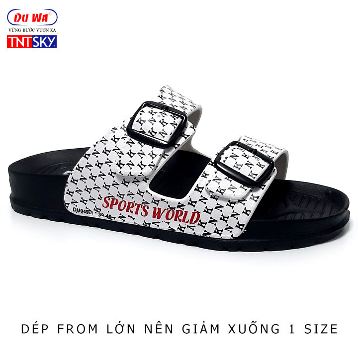 Dép nam DUWA TNT006S – Hàng chính hãng - Quai ngang 2 khóa