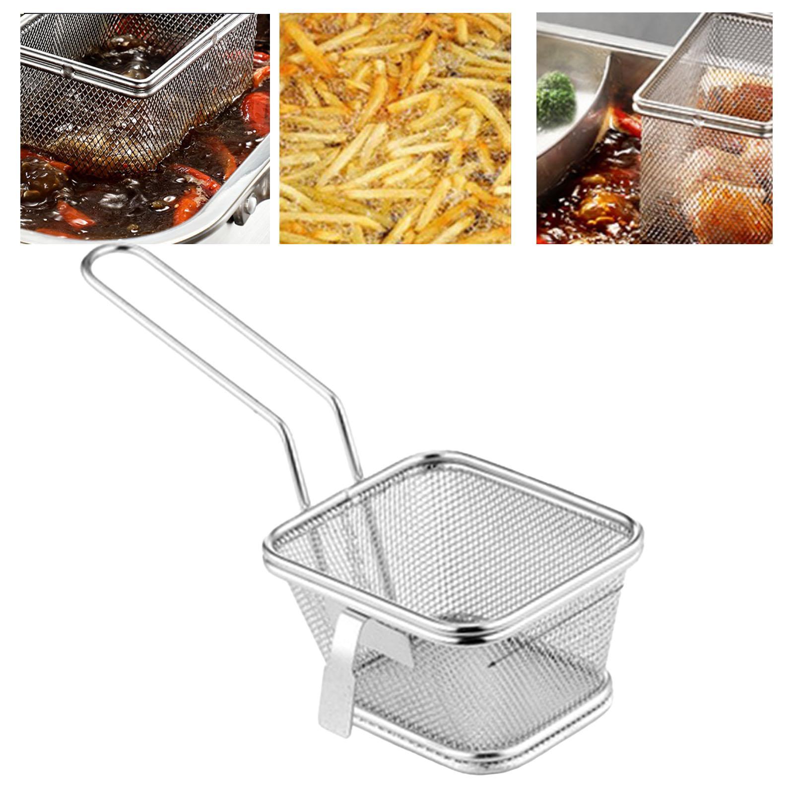 Hot Pot Colander Wire Skimmer Strainer Colander Net Frying Basket Dumplings Cooking Strainer Meatball Boiling Strainer with Long Handle