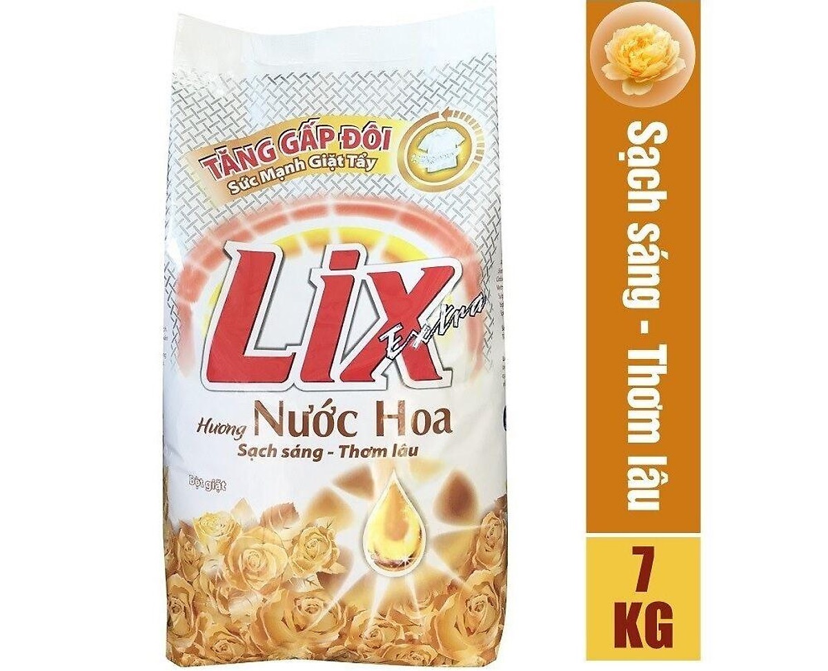 Bột giặt LIX Extra Hương Nước Hoa 7KG EH070 - Tẩy Sạch Vết Bẩn Mạnh Gấp 2 Lần