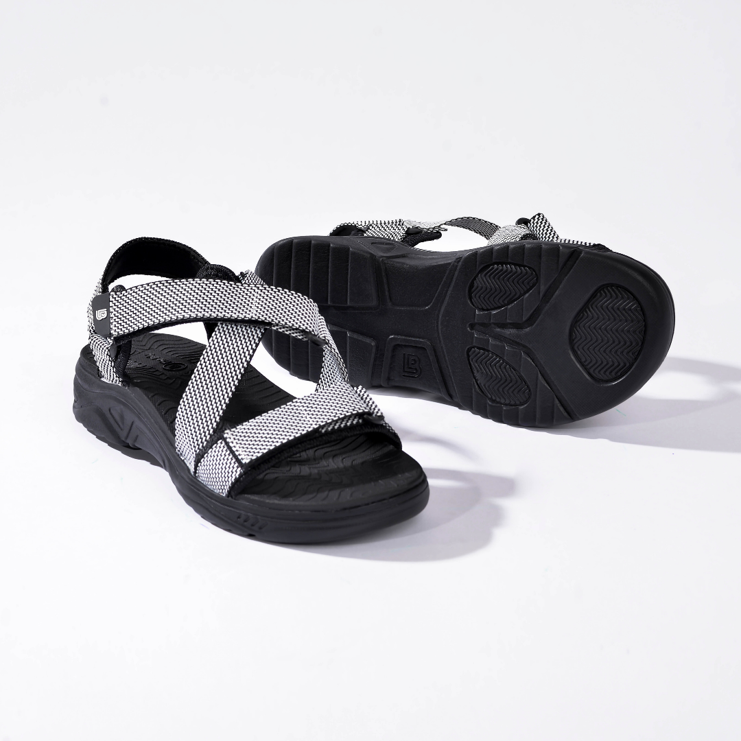 Giày Sandal Nam The Bily Quai Chéo Đôi - Màu Trắng BL02T