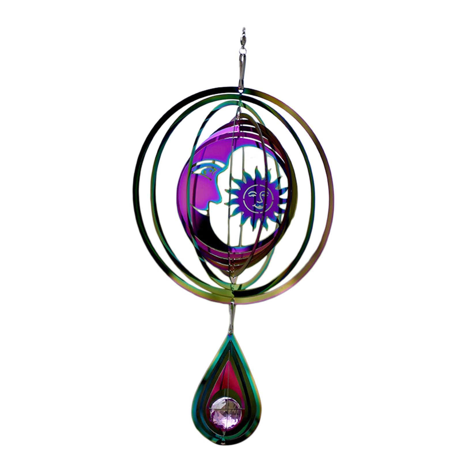 Wind Wind Chime Garden Ornament Windchime Metal Wind Catcher Wind Sculpture Hanging for Lawn Living Room Outdoor Home