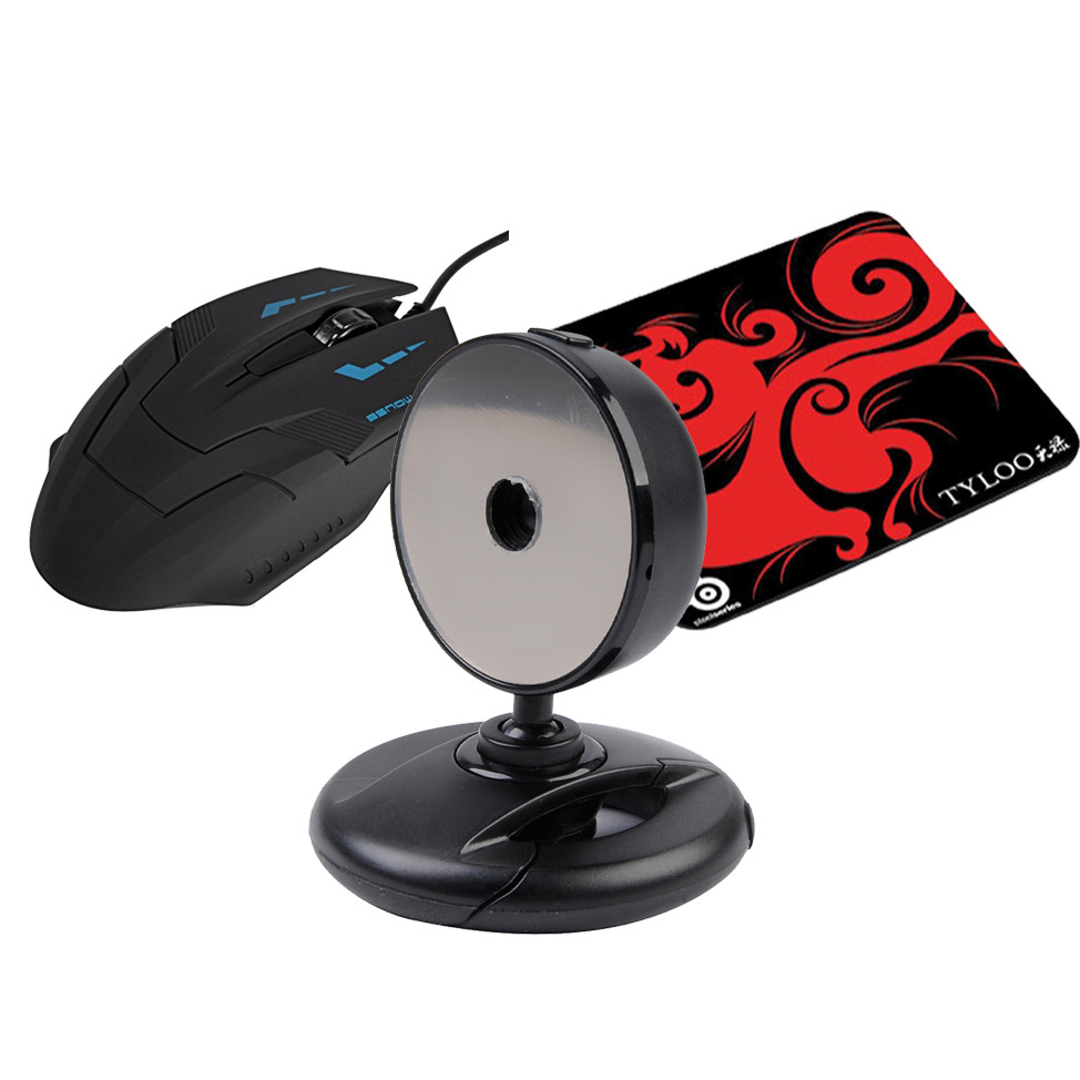 Webcam Cho Máy Tính, Laptop PK-520F Kèm Chuột Và Pad Chuột AZONE
