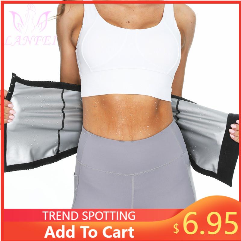 LANFEI Nữ Eo Huấn Luyện Cơ Bụng Femme Tập Toàn Thân Xông Hơi Mồ Hôi Giảm Béo Móc Đai Corset Tập Luyện Bụng Tập Thể Hình Fajas Định