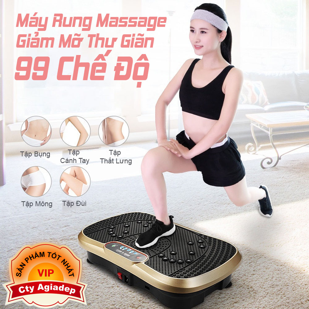 Máy Rung Massage Toàn Thân 99 Chế Độ Rung - Máy Tập Thể Dục Tại Nhà Thiết Bị Giảm Cân Hiệu Quả - Nhập Khẩu chính hãng