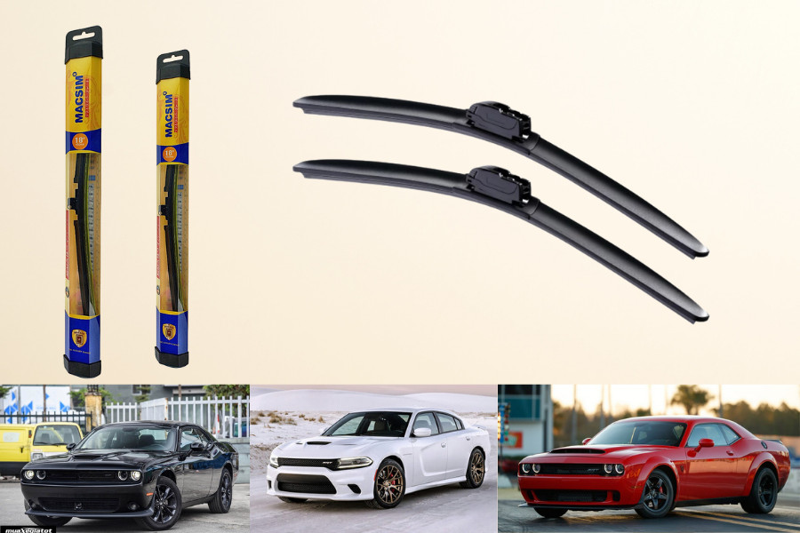 Combo bộ cần gạt nước mưa ô tô Nano Silicon Macsim cho xe Audi Q2L 2018