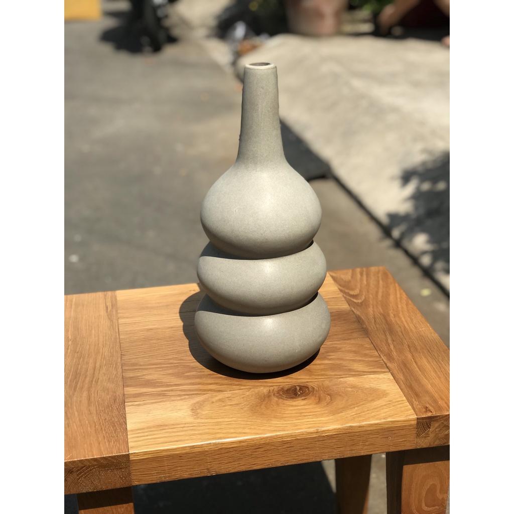 BÌNH HOA GỐM SỨ XUẤT KHẨU TRANG TRÍ DECOR BÌNH CẤM HOA XK20
