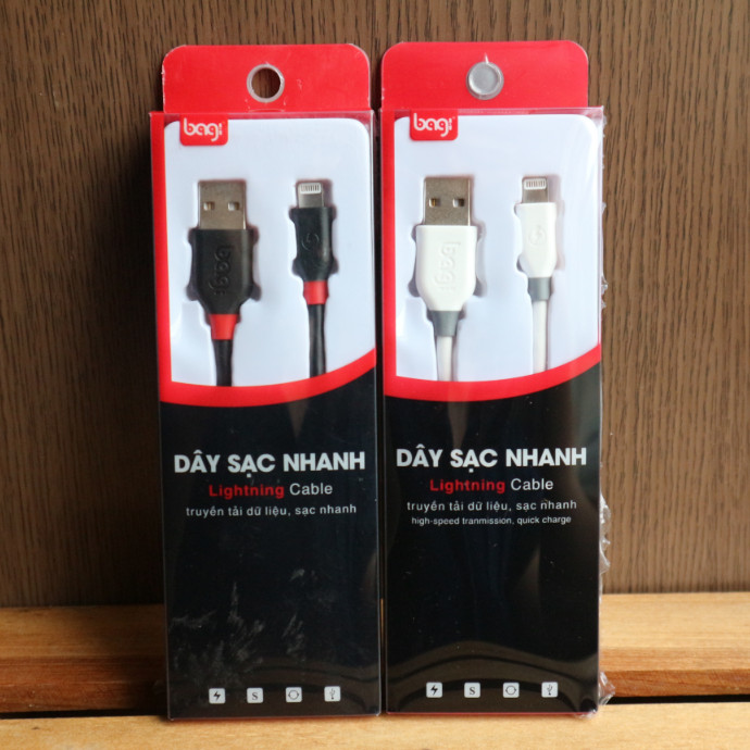 Cáp Sạc Iphone BAGI CB - IA15 hoặc IA150 (1.5m) - Hàng Chính Hãng