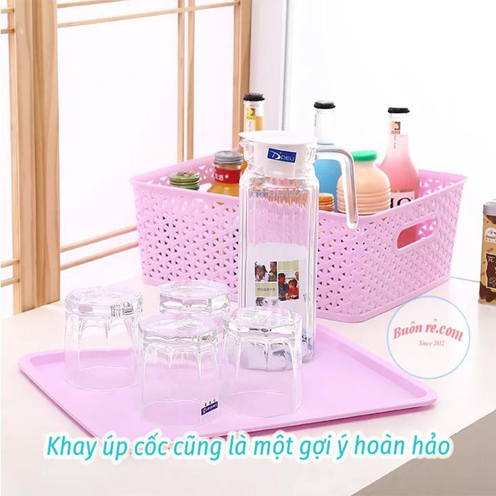 Giỏ Nhựa Hàn Quốc Song Long Có Nắp Size Đại Tiện Dụng 00808