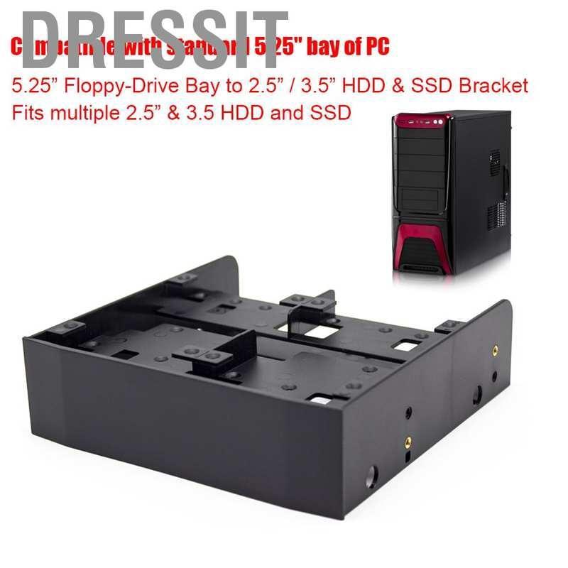 Khung Gắn Ổ Đĩa Mềm 2.5 "3.5" Hdd Sang 5.25 "