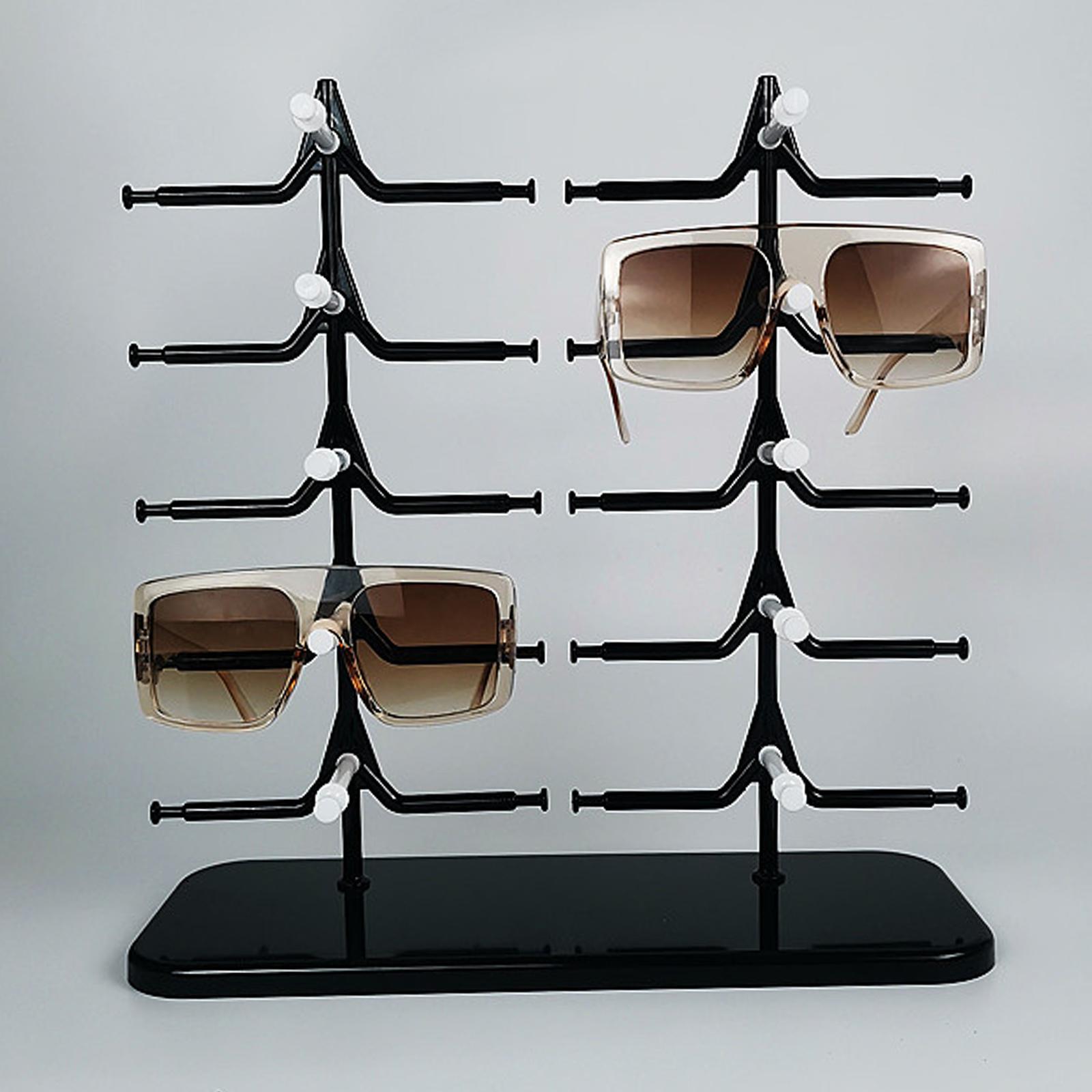10 Pairs Sunglasses Display Rack Eyeglass Glasses Stand Holder
