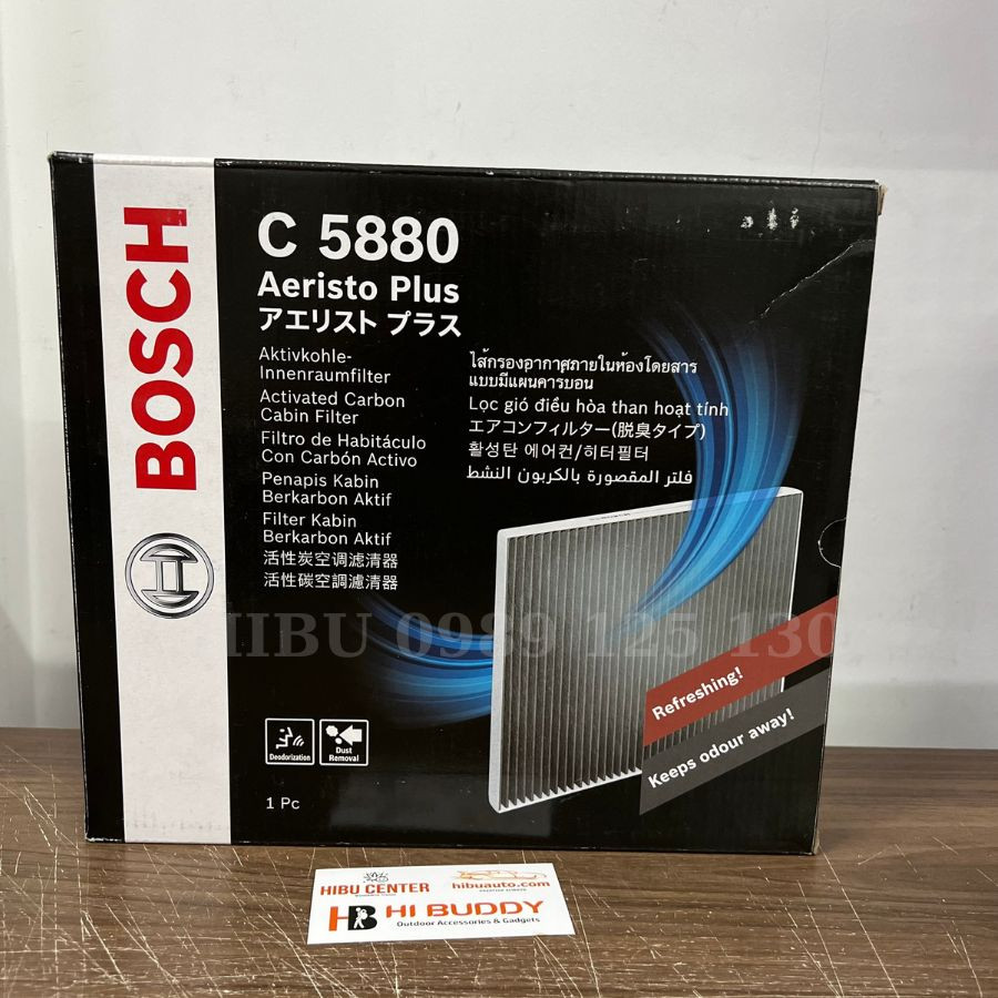 Lọc Gió Điều Hòa Than Hoạt Tính BOSCH Aeristo Plus C5880 Dành Cho Xe Kia Carens/Rondo ( 13-18), Cerato/Forte ( 13-18)