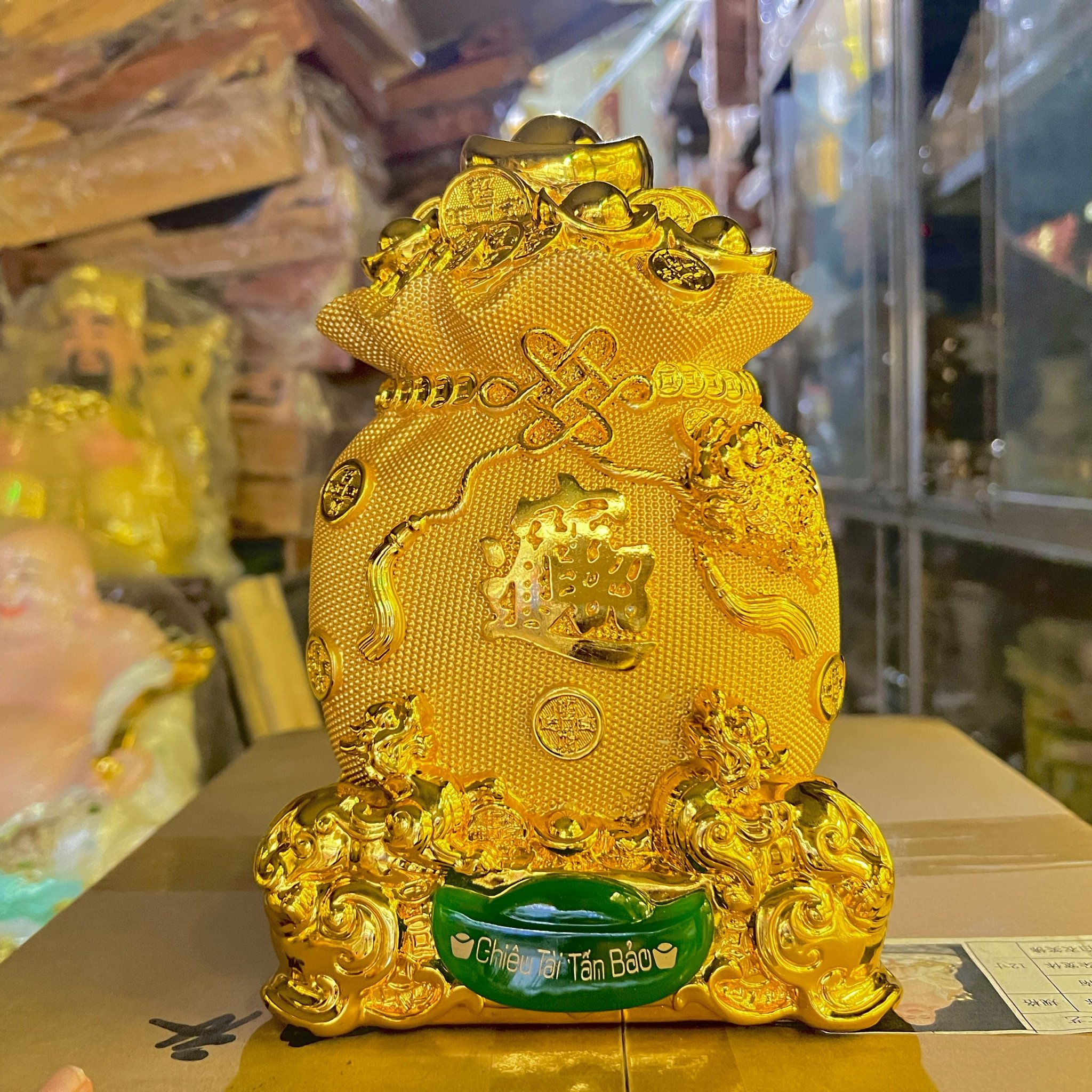 Túi vàng phong thủy đựng t.iền chiêu tài tấn bảo mẫu mới