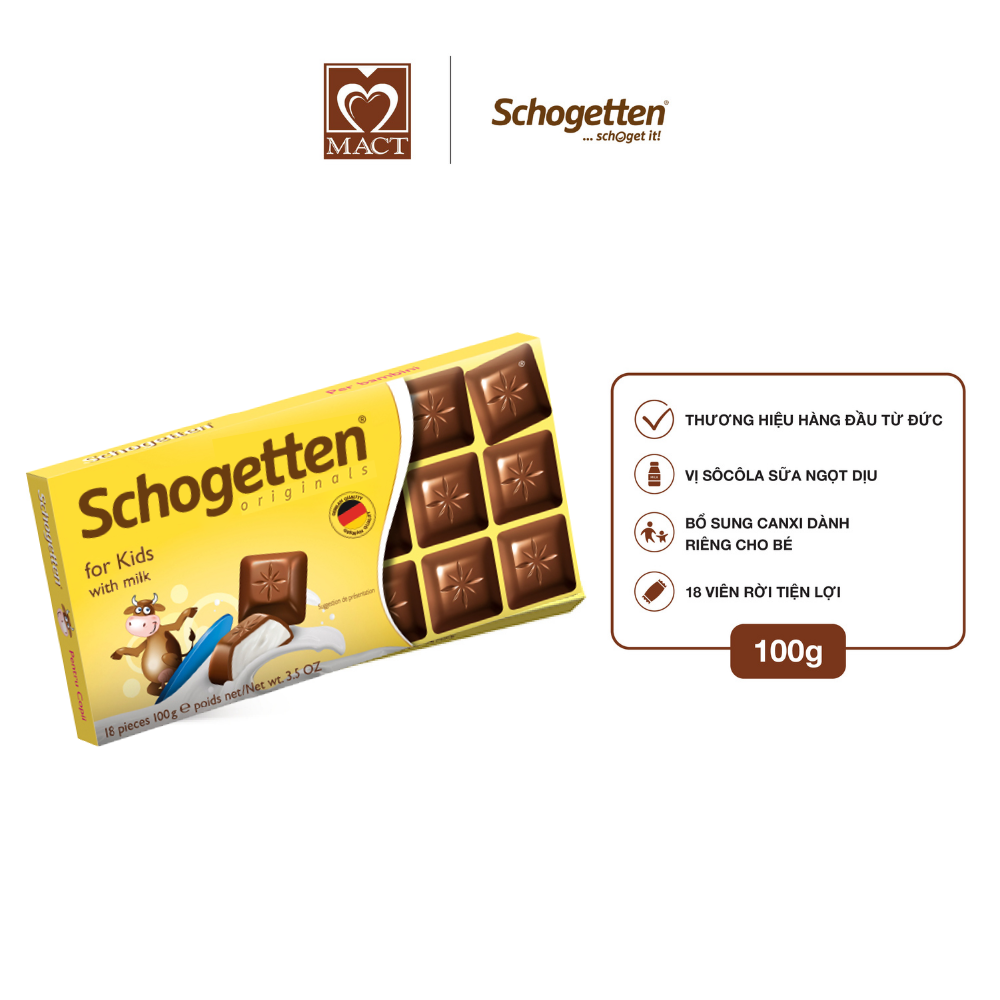 Sôcôla Thanh 13 Vị Schogetten - For Kids - 100g