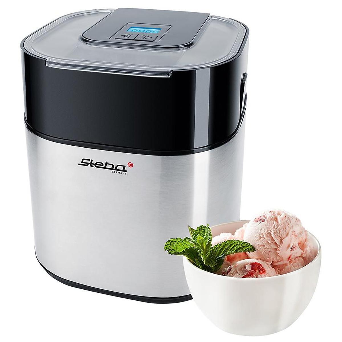 Máy Làm Kem Steba IC30, Dung Tích 1.5L, Máy Làm Kem Tươi Tự Động, Ice Cream Maker, Chất Liệu Thép Không Gỉ, Nhập Đức
