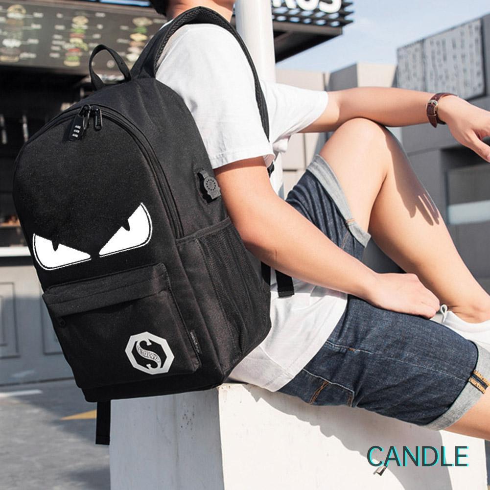 Balo Du Lịch Sức Chứa Lớn Họa Tiết Hoạt Hình Phát Quang Unisex