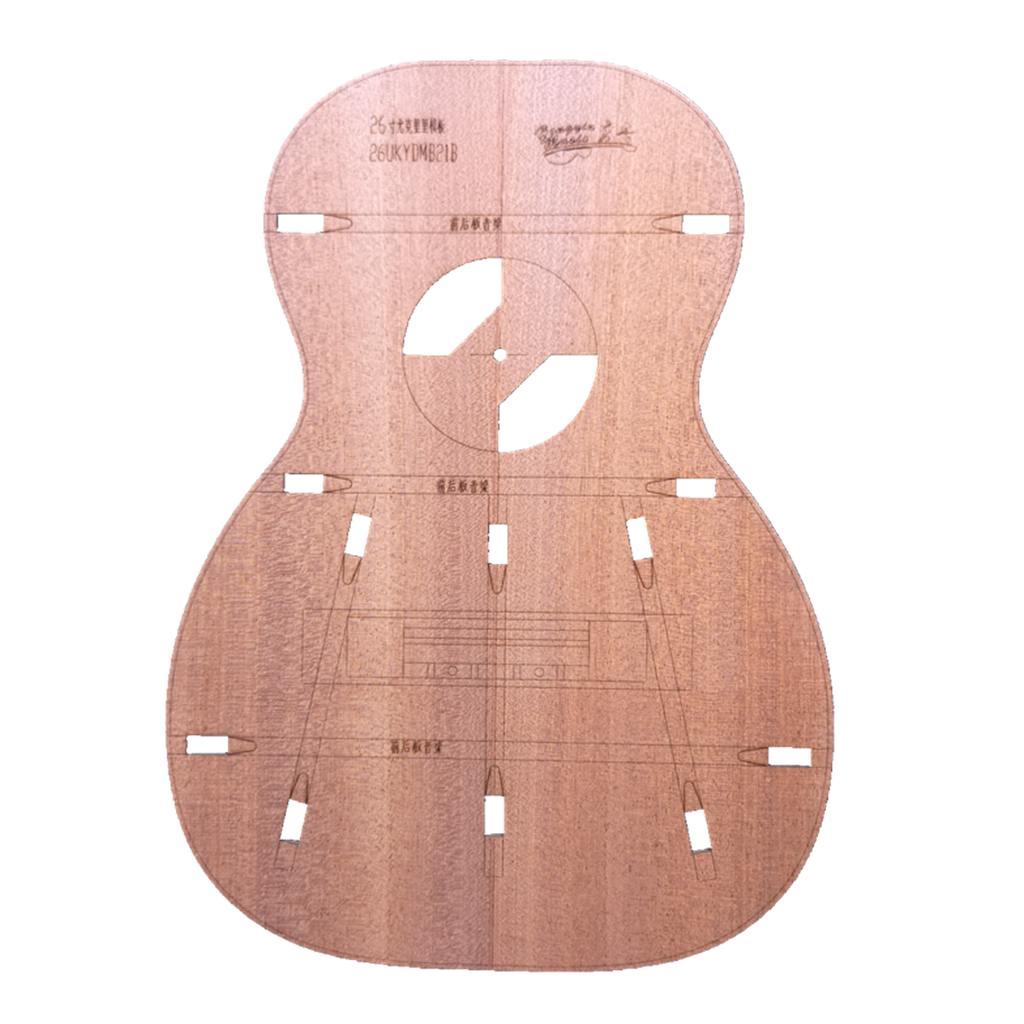 Handcrafted 26inch Ukulele DIY Body Template for Guitar Luthier Tools