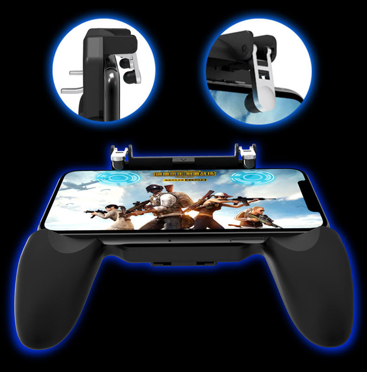 Combo 2 Tay Cầm Chơi Game PUBG, ROS, FF/Liên Quân Mobile Tích Hợp Quạt Tản Nhiệt Kiêm Sạc Dự Phòng pin 4000mAh