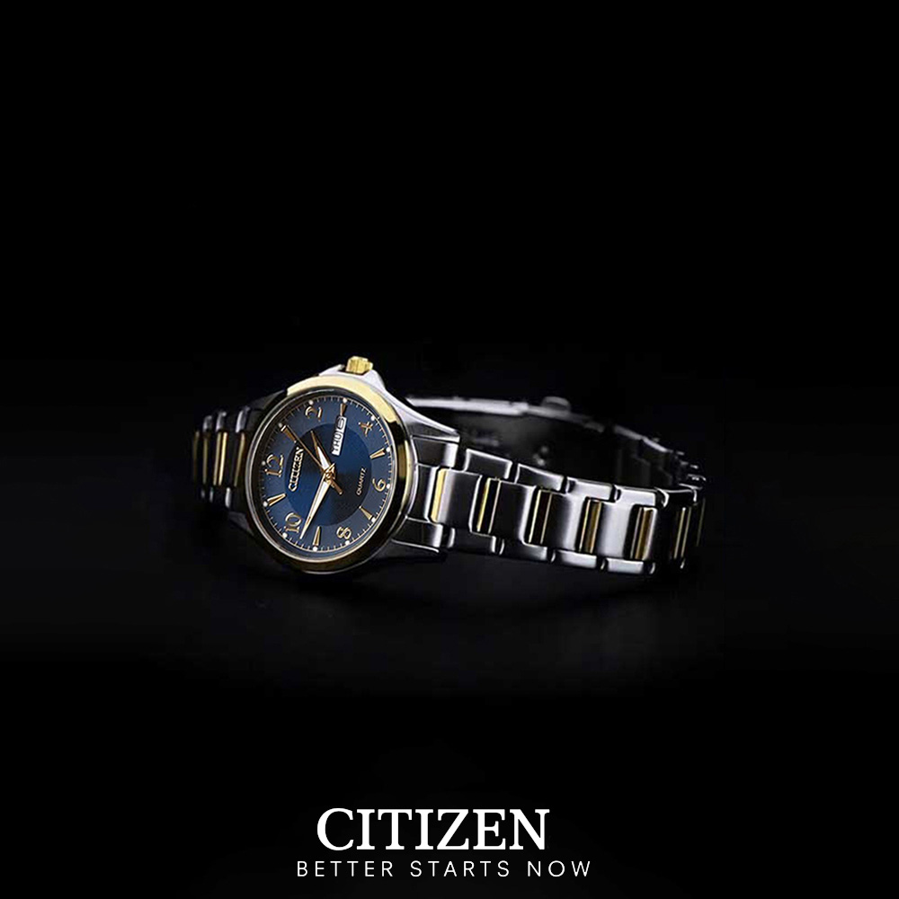 Đồng Hồ Nữ Citizen Dây Thép Không Gỉ EQ0595-55L - Mặt Xanh (27.5mm)