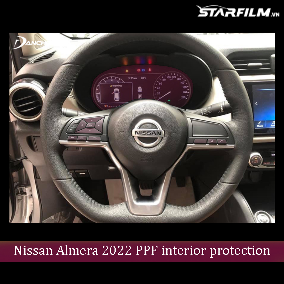 Nissan Almera 2022 PPF TPU nội thất chống xước tự hồi phục STARFILM
